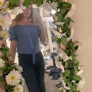 off the shoulder blouse
